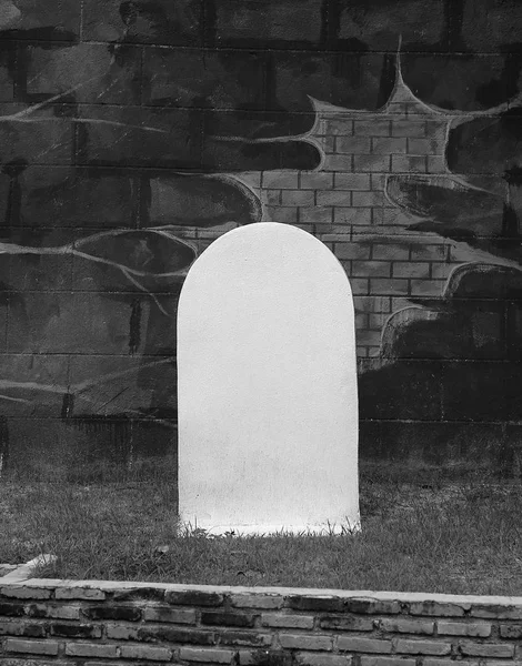 Gravestone fundo conceito, tom preto e branco — Fotografia de Stock