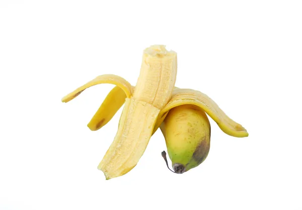 Leckere Banane isoliert auf weiß — Stockfoto