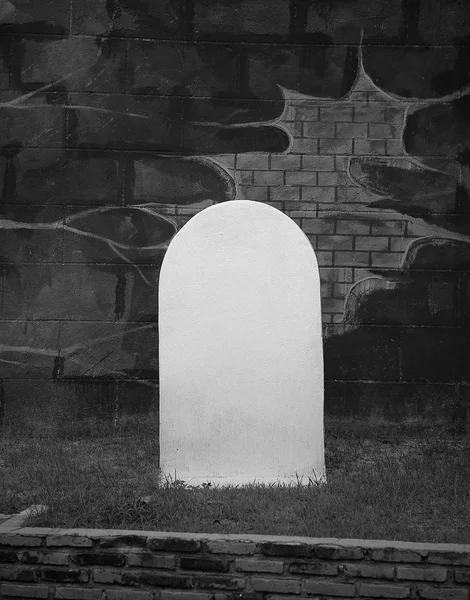 Gravestone fundo conceito, tom preto e branco — Fotografia de Stock