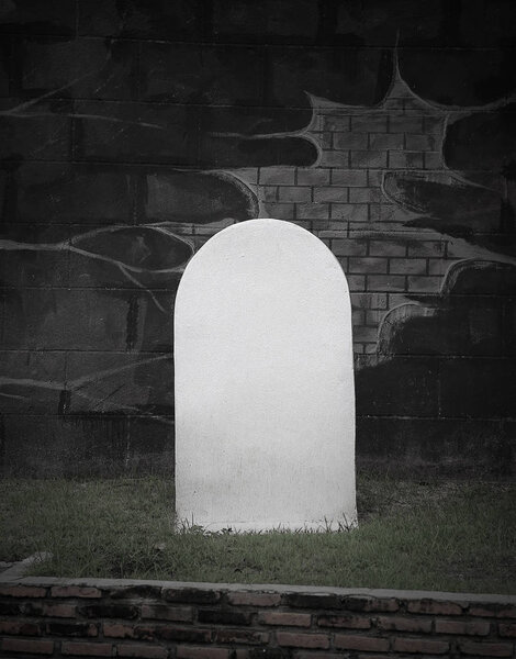 gravestone concept background, black and white tone