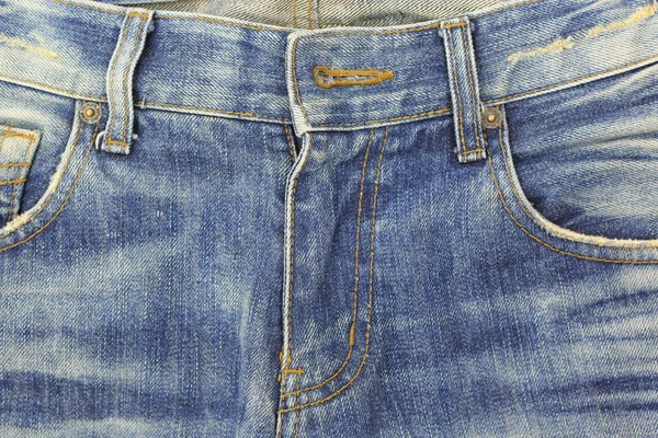 Close-up de jeans azuis — Fotografia de Stock