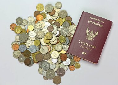 Uluslararası sikkeler üzerinde Tayland pasaportu