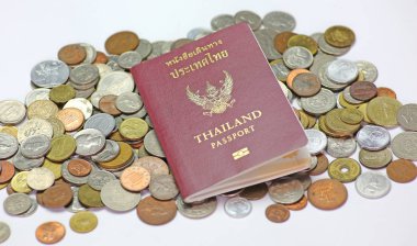 Uluslararası sikkeler üzerinde Tayland pasaportu
