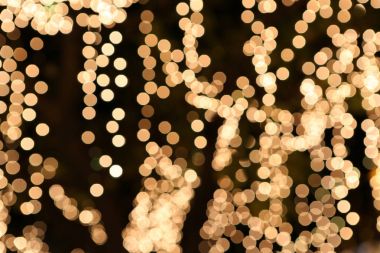 Bokeh efektli bulanık ışıkların soyut arkaplanı