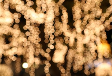 Bokeh efektli bulanık ışıkların soyut arkaplanı