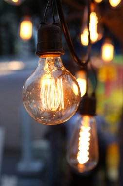 Bir aydınlatma dekor