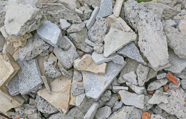 Piece of concrete after demolition background — Stock Photo, Image
