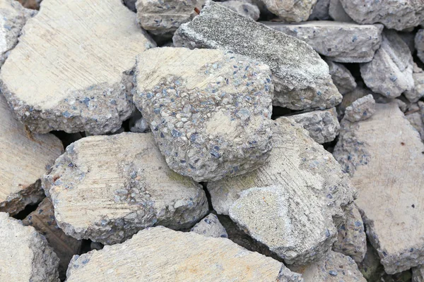 Piece of concrete after demolition background — Stock Photo, Image