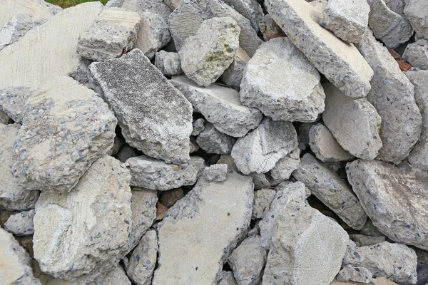 Piece of concrete after demolition background — Stock Photo, Image