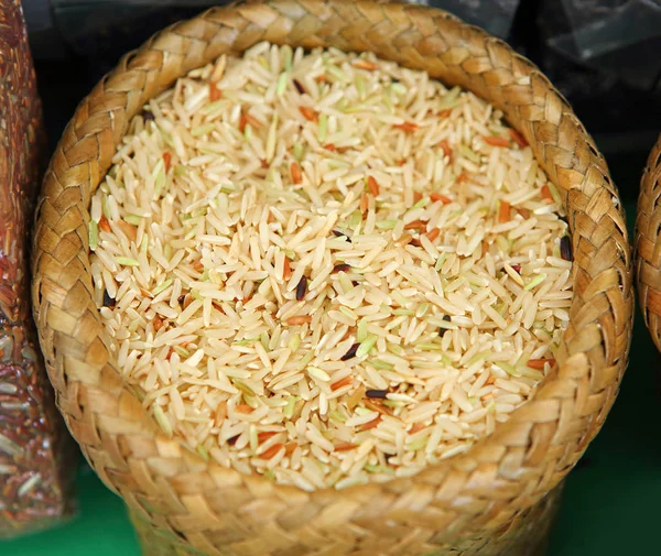 rice mixture. brown rice, black rice, white rice