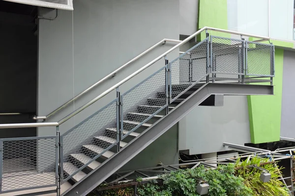 A building outdoor stairs