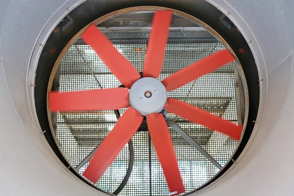 HVAC (Heating, Ventilation and Air Conditioning) spining blades / Closeup of ventilator / Industrial ventilation fan background / Air Conditioner Ventilation Fan / Ventilation system