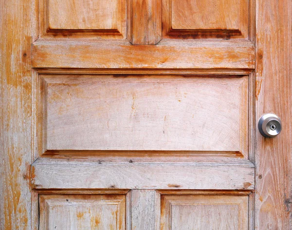 详细老式木制的门 — 图库照片