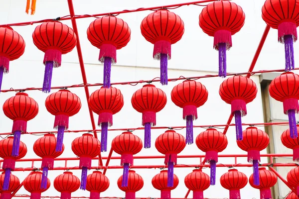Kínai vörös lámpások, kínai új év — Stock Fotó