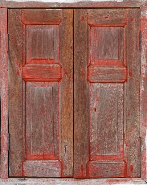Okna drewniane zewnętrzne — Zdjęcie stockowe