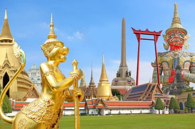 Concept for Thailand travel around Bangkok clipart