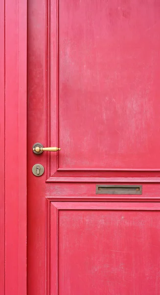 Detail starožitné čínské červené dveře — Stock fotografie