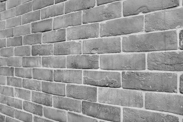 Texture de fond de mur de brique, mise au point sélectionnée sur la zone de brique milieu mur — Photo