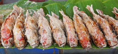 Izgara kırmızı tilapia balık tuz ile