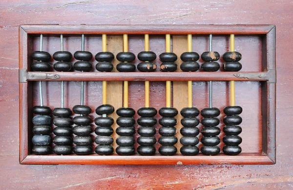 Čínská Abacus staré antické Kalkulačka retro financování školství, nástroj fungovat podnikového účetnictví — Stock fotografie