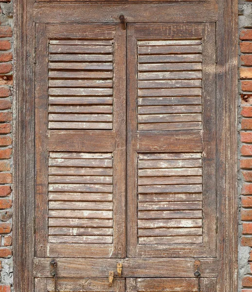 Vecchia Finestra Classica Legno — Foto Stock