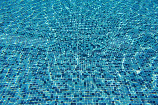 Onda Água Piscina Com Reflexos Luz Textura Fundo — Fotografia de Stock