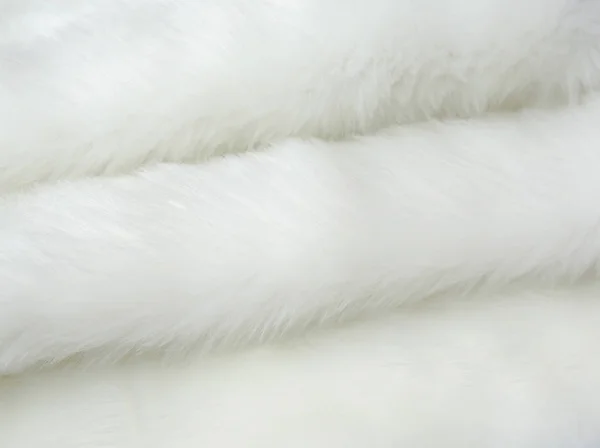 Abstract White Artificial Fur Texture — Stock Photo, Image