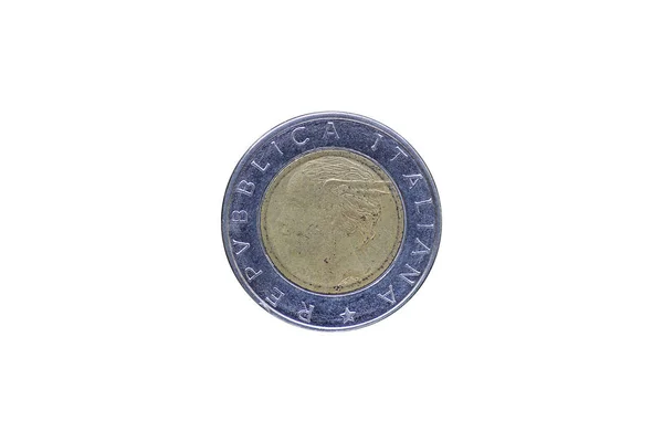 Italská Lira Mince Nesoucí Portrét Luca Pacioli 1447 1517 Vydané — Stock fotografie