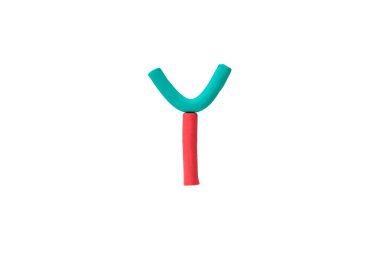 Plasticine 'den (Clay) yapılan renkli 