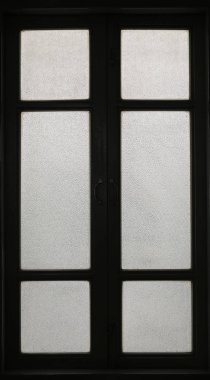 Siyah windows ile cam yüzey dokusunu, buzlu cam.