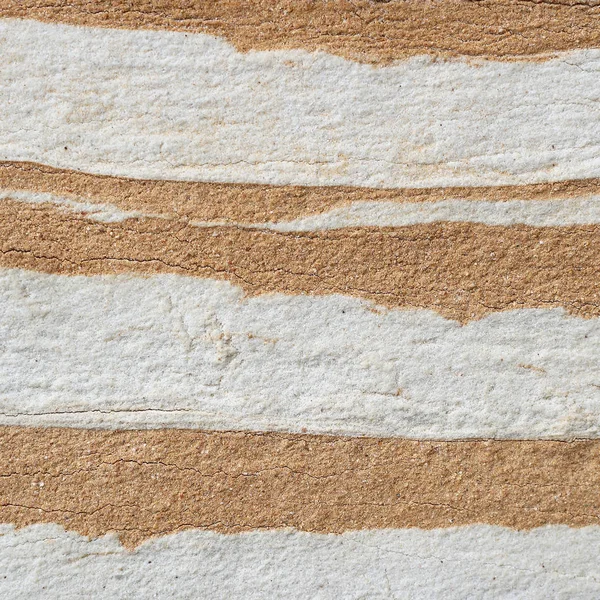 白黄色の抽象レイヤーの石壁の質感 — ストック写真