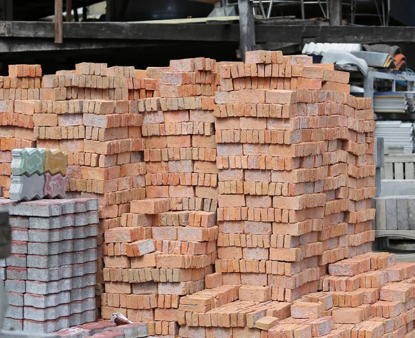 Brick Block Building Material Construction Site — Stock Photo, Image