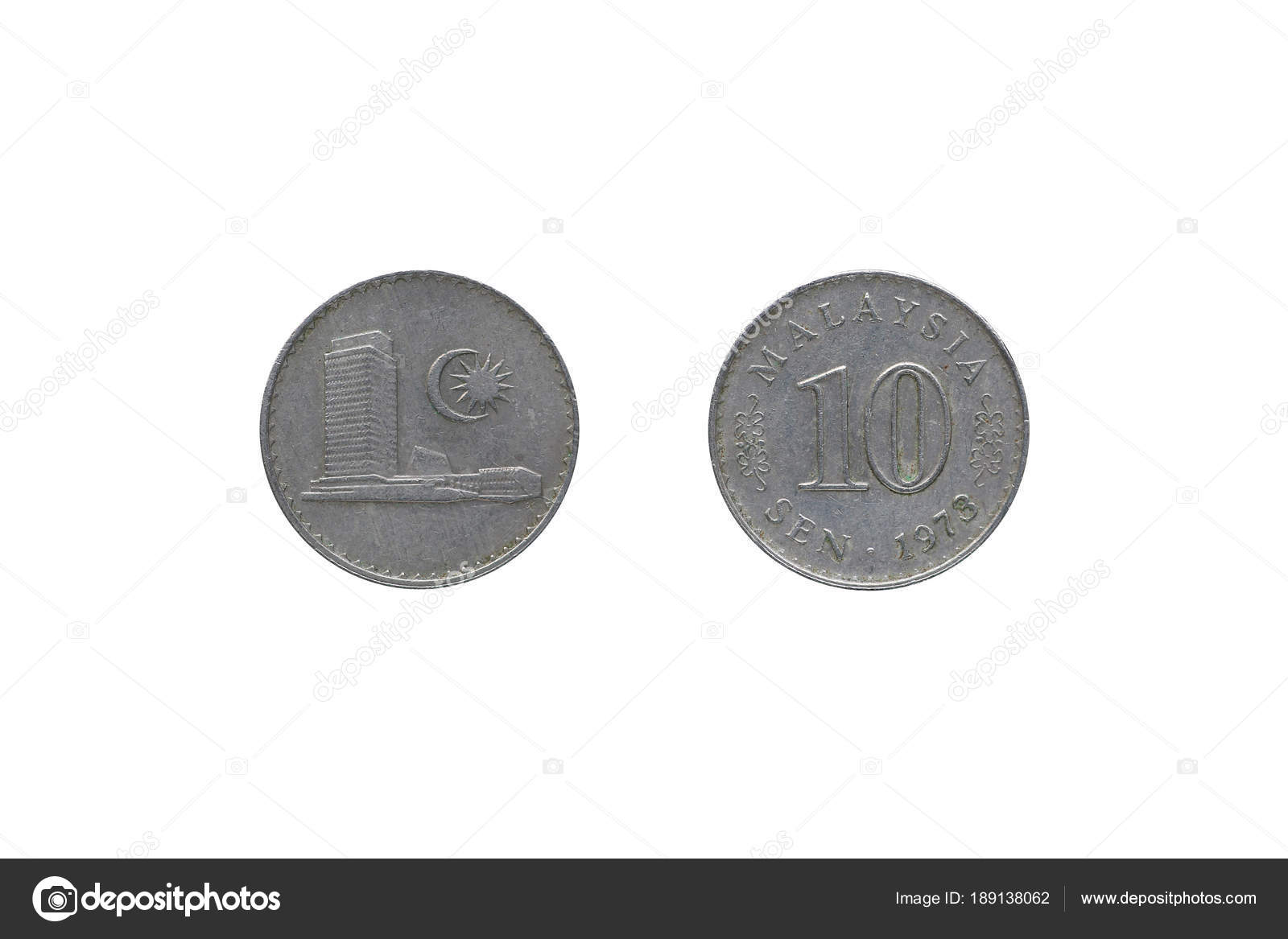 马来西亚硬币10森1973年孤立的白色背景——图库图片© civic_dm@hotmail.com #189138062