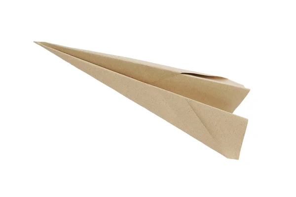 Brown Roketler Üzerinde Izole Beyaz Arka Plan Kağıt — Stok fotoğraf