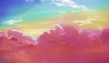 Soyut renkli bulut ve gökyüzü arka plan.