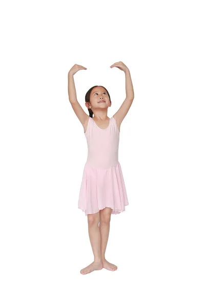 Pequena Menina Sonha Tornar Uma Bailarina Belas Crianças Asiáticas Saia — Fotografia de Stock