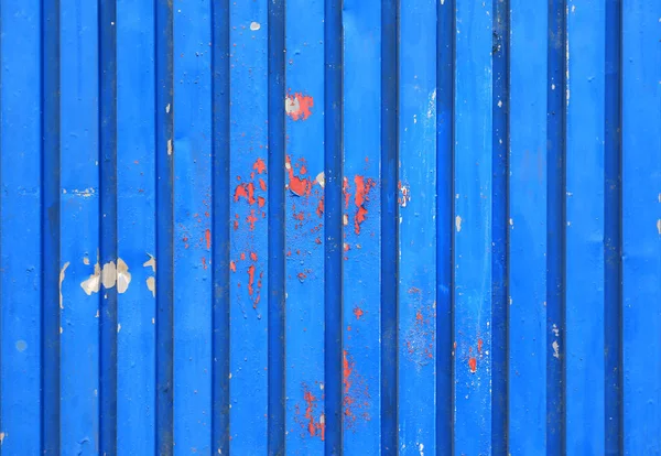 Pelar Pintura Patrón Pared Aluminio Azul —  Fotos de Stock
