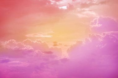 Soyut renkli Bulut ve gökyüzü arkaplanı.