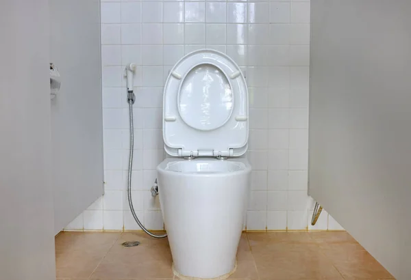 Εσωτερικό Του Καθίσματος Τουαλέτας Στο Μπάνιο — Φωτογραφία Αρχείου