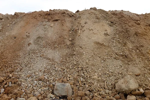 Close Pile Dirt Soil Agriculture — Stock Photo, Image