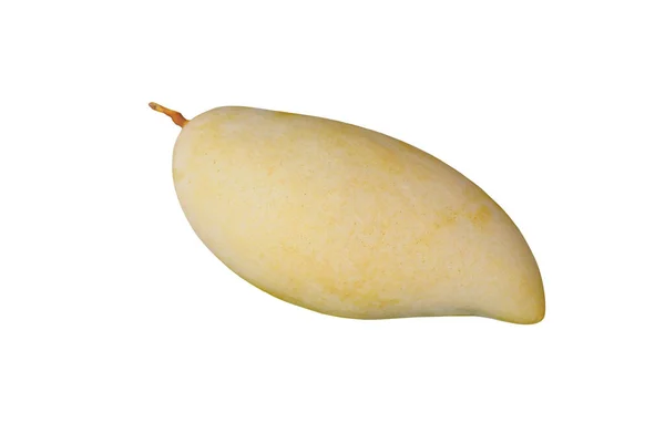 Gyllene Mango Frukt Isolerad Vit Bakgrund Mogna Gula Barracuda Mango — Stockfoto