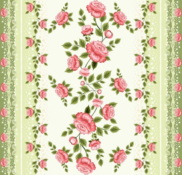 Fondo floral sin costuras — Vector de stock