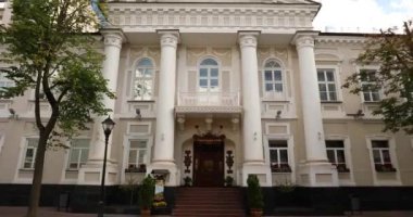 Grodno, Belarus. Yazın Vali Yardımcısı Maksimovich 'in Evi. Eğil.