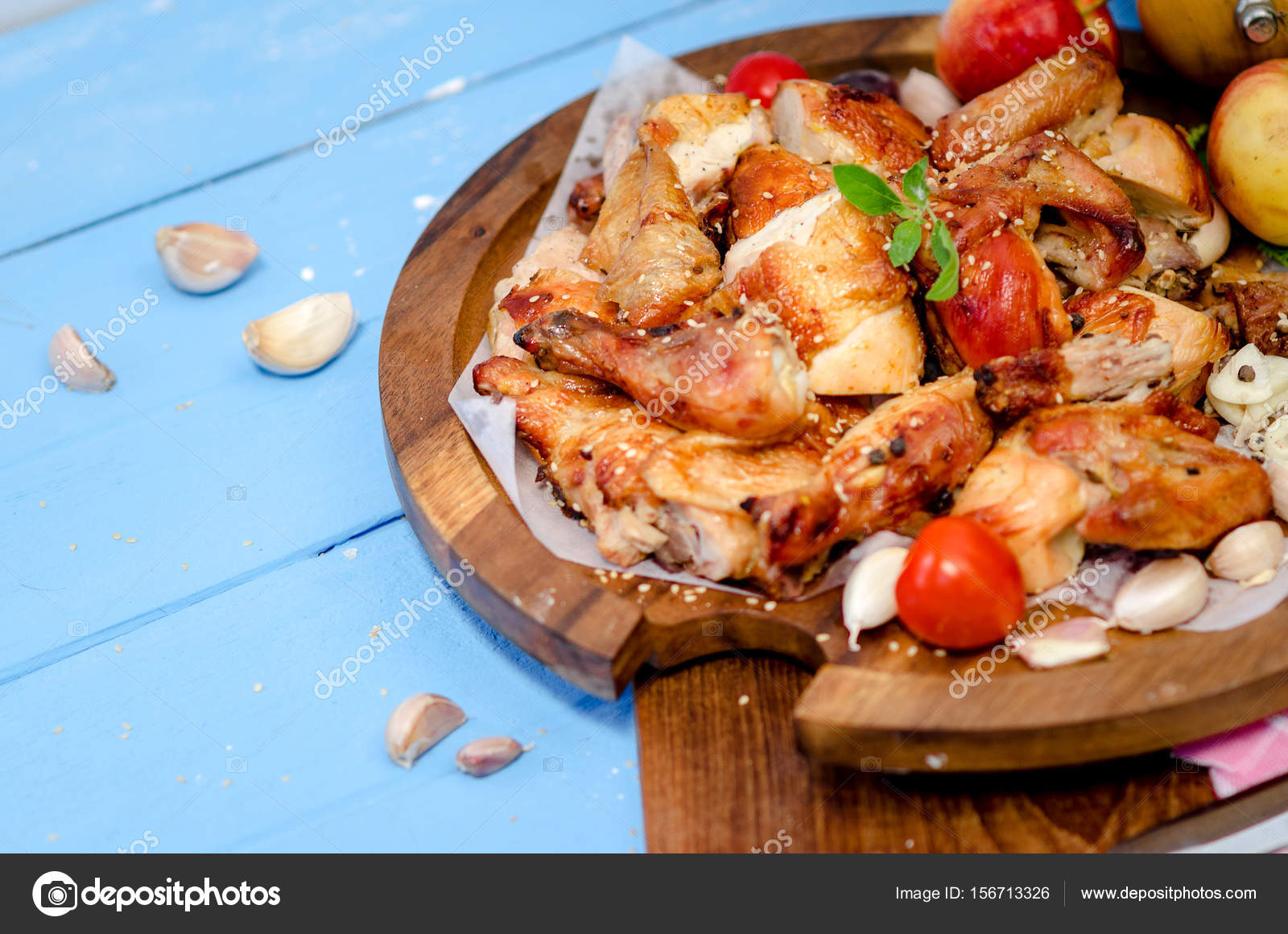 Muslo de ala calorias brasa pollo