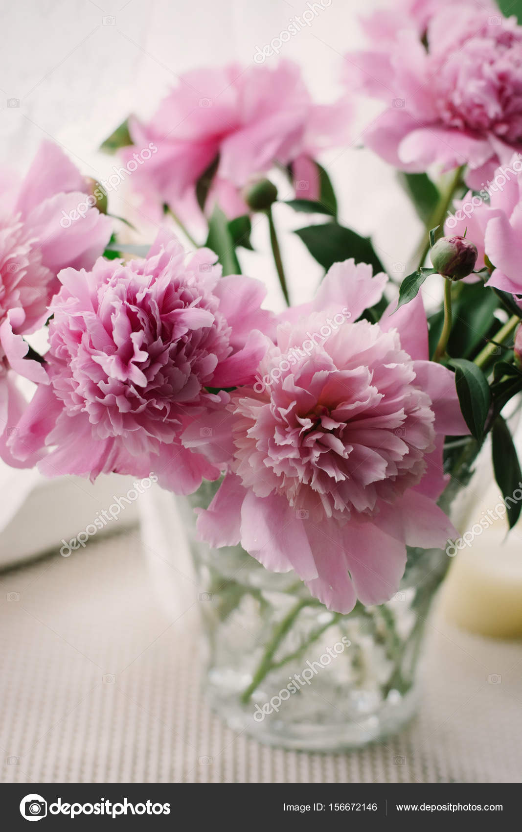 Peacock Feathers In Vase Ideas Pink Peonies In A Vase On A Sill