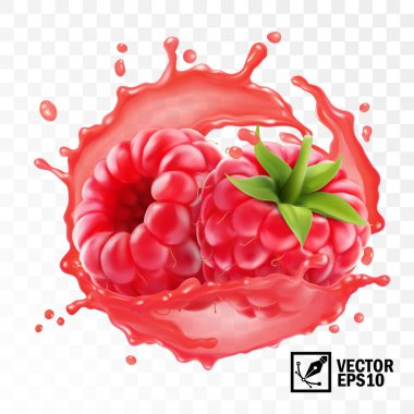 gerçekçi şeffaf izole vektör, soyulmuş ahududu meyvesi ve damla damlası, yenilebilir el yapımı ağ.