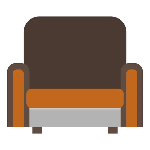 Färgad platt ikoner möbler — Stockfoto