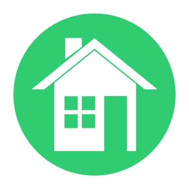 Renkli ev simgesini koleksiyonu