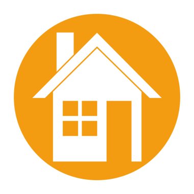 Renkli ev simgesini koleksiyonu