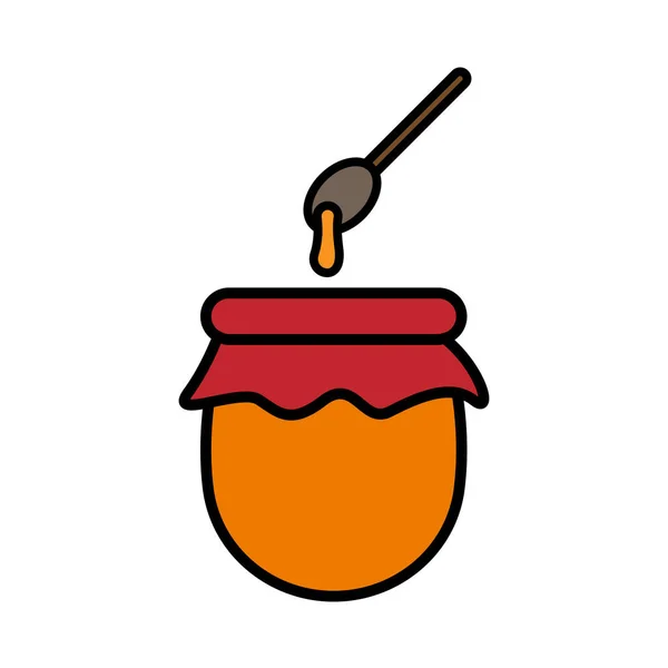 Coloque el icono miel — Vector de stock